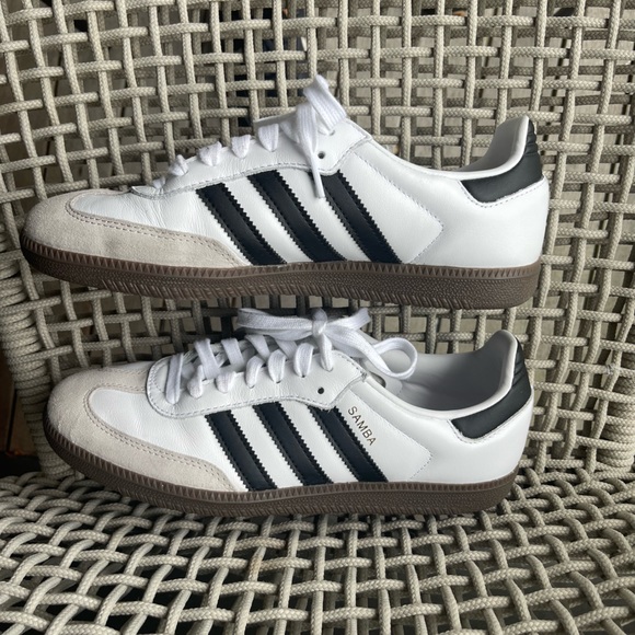 Adidas Samba OG Cloud White and Black Womenβs 9 Shoes Sneakers - Picture 6 of 15